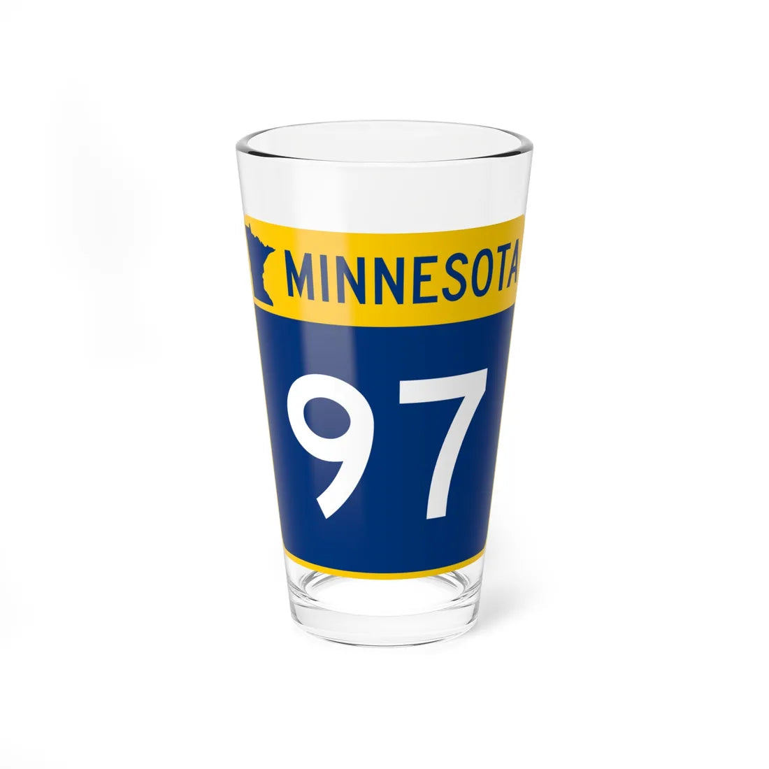 MN-97 (Minnesota) (Road Sign) Pint Glss 16oz 16oz - Go Mug Yourself