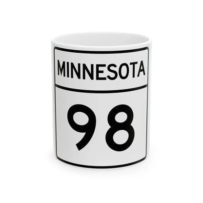 MN-98 1948 (Minnesota) (Road Sign) White Coffee Mug 11oz - Go Mug Yourself