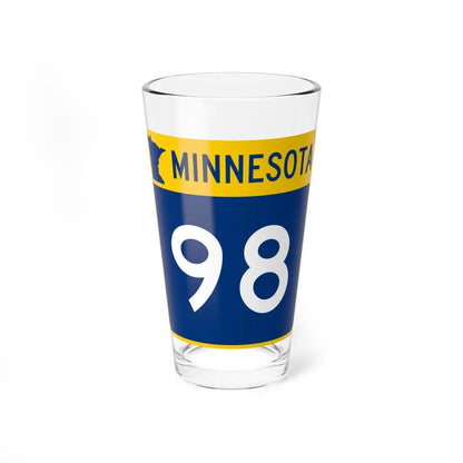 MN-98 (Minnesota) (Road Sign) Pint Glass 16oz 16oz - Go Mug Yourself