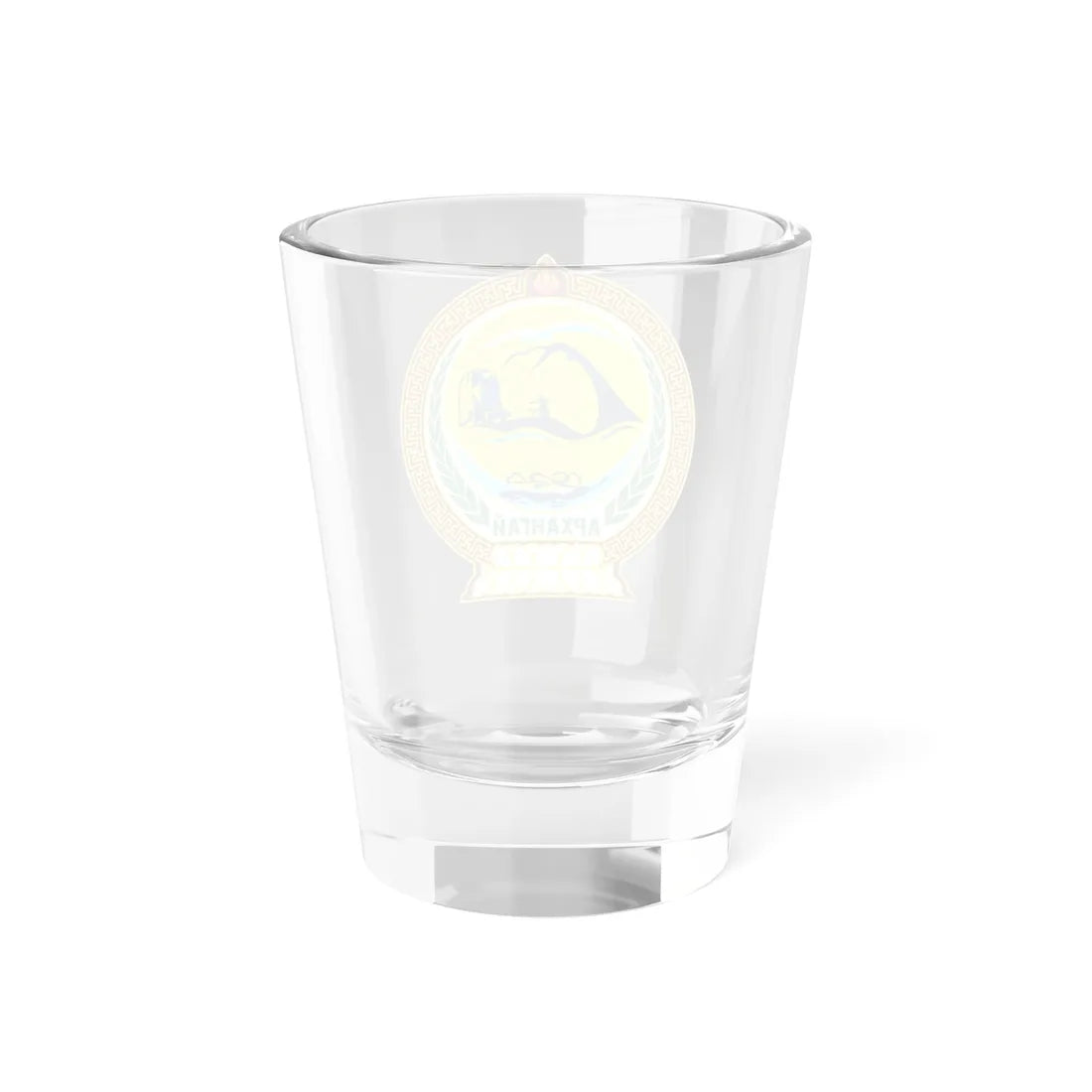 Mn coa arkhangai aimag 2014 (Mongolia) (Coat of Arms) Shot Glass 1.5oz - Go Mug Yourself