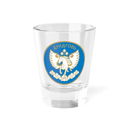 Mn coa dundgovi aimag (Mongolia) (Coat of Arms) Shot Glass 1.5oz 1.5oz - Go Mug Yourself