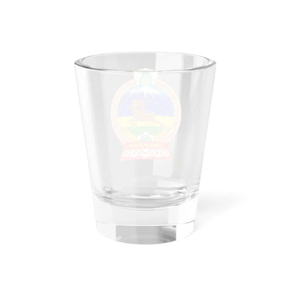 Mn coa govi-altai aimag 2011 (Mongolia) (Coat of Arms) Shot Glass 1.5oz - Go Mug Yourself