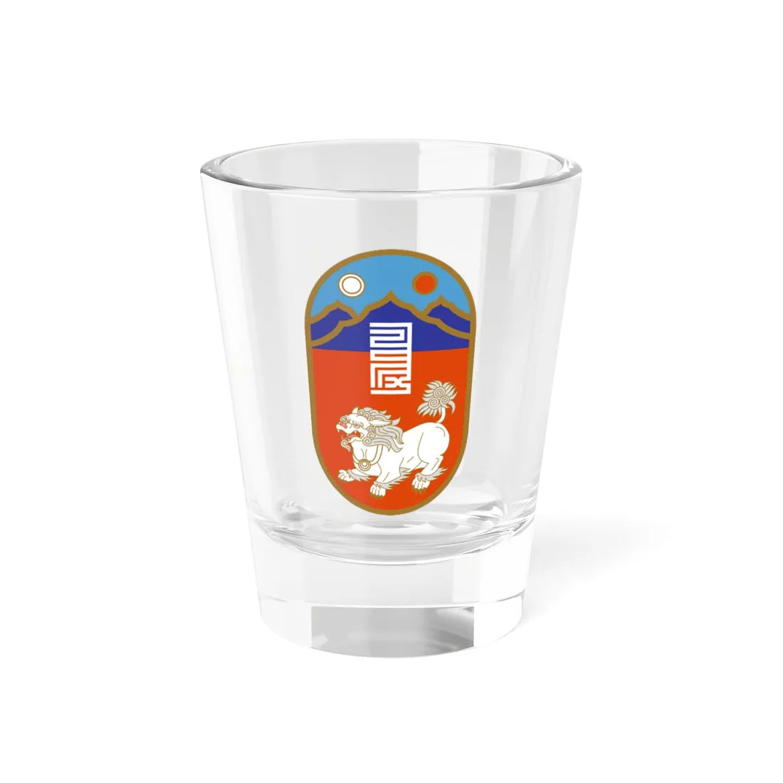 Mn coa govisümber aimag (Mongolia) (Coat of Arms) Shot Glass 1.5oz 1.5oz - Go Mug Yourself