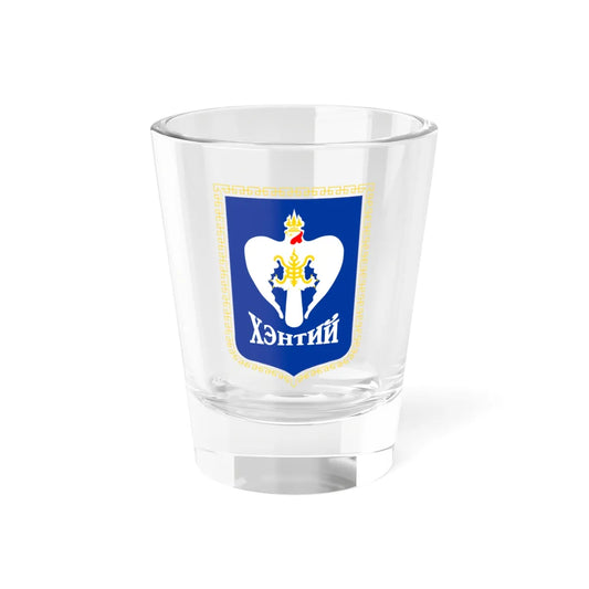 Mn coa khentii aimag (Mongolia) (Coat of Arms) Shot Glass 1.5oz 1.5oz - Go Mug Yourself