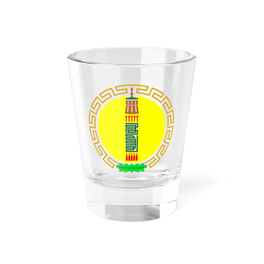 Mn coa khövsgöl aimag 2014 (Mongolia) (Coat of Arms) Shot Glass 1.5oz 1.5oz - Go Mug Yourself