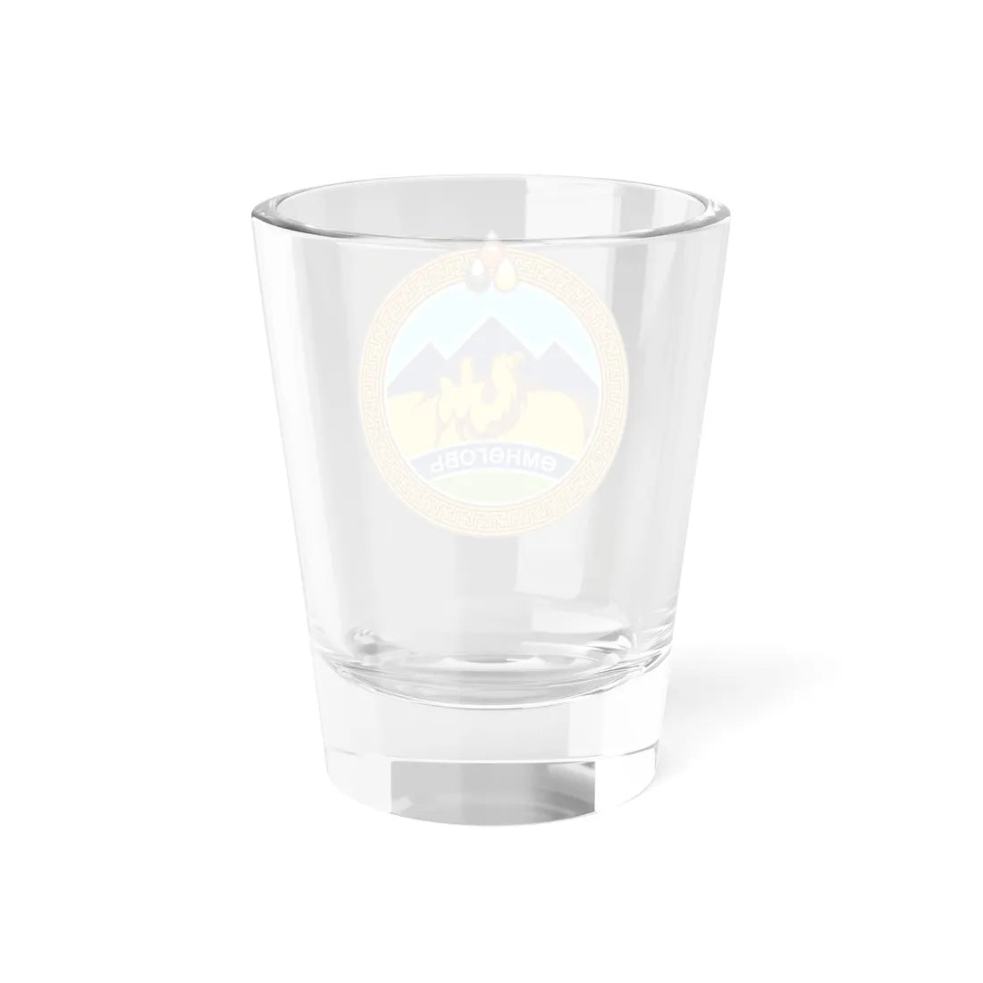 Mn coa ömnögovi aimag 2011 (Mongolia) (Coat of Arms) Shot Glass 1.5oz - Go Mug Yourself
