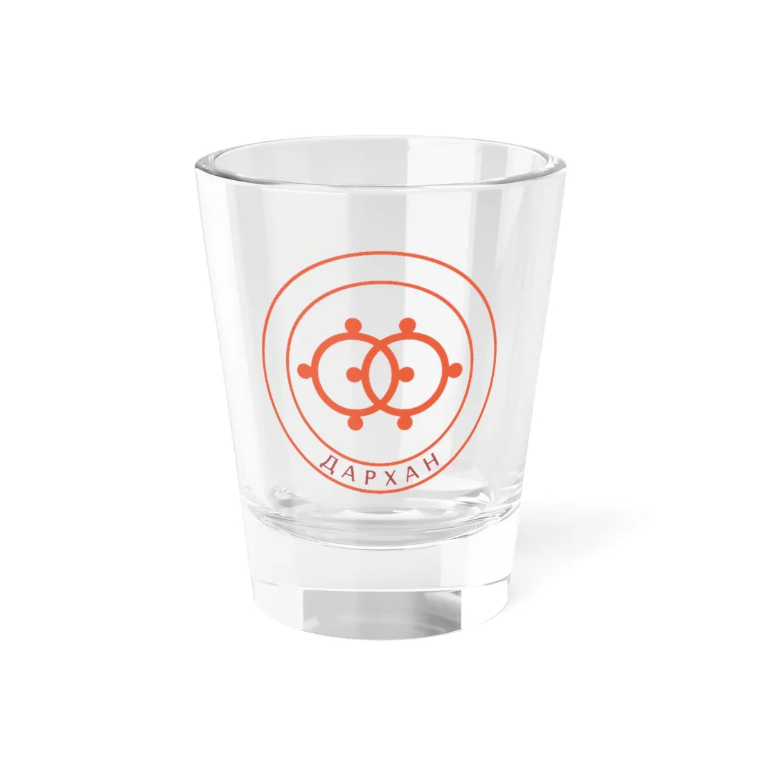 Mn coa of darkhan aymag (Mongolia) (Coat of Arms) Shot Glass 1.5oz 1.5oz - Go Mug Yourself