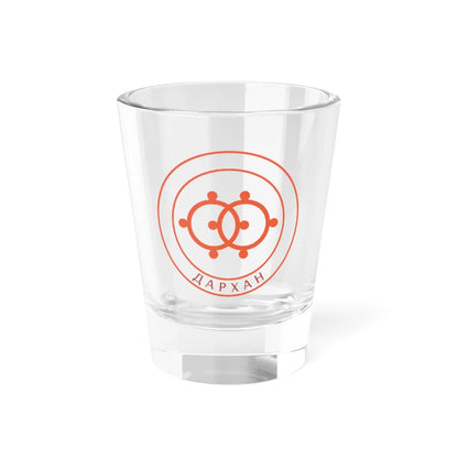 Mn coa of darkhan aymag (Mongolia) (Coat of Arms) Shot Glass 1.5oz 1.5oz - Go Mug Yourself