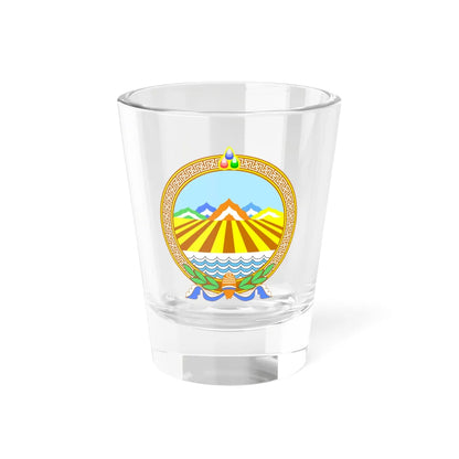 Mn coa selenge aimag 1999 (Mongolia) (Coat of Arms) Shot Glass 1.5oz 1.5oz - Go Mug Yourself