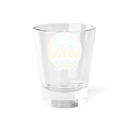 Mn coa selenge aimag 1999 (Mongolia) (Coat of Arms) Shot Glass 1.5oz - Go Mug Yourself