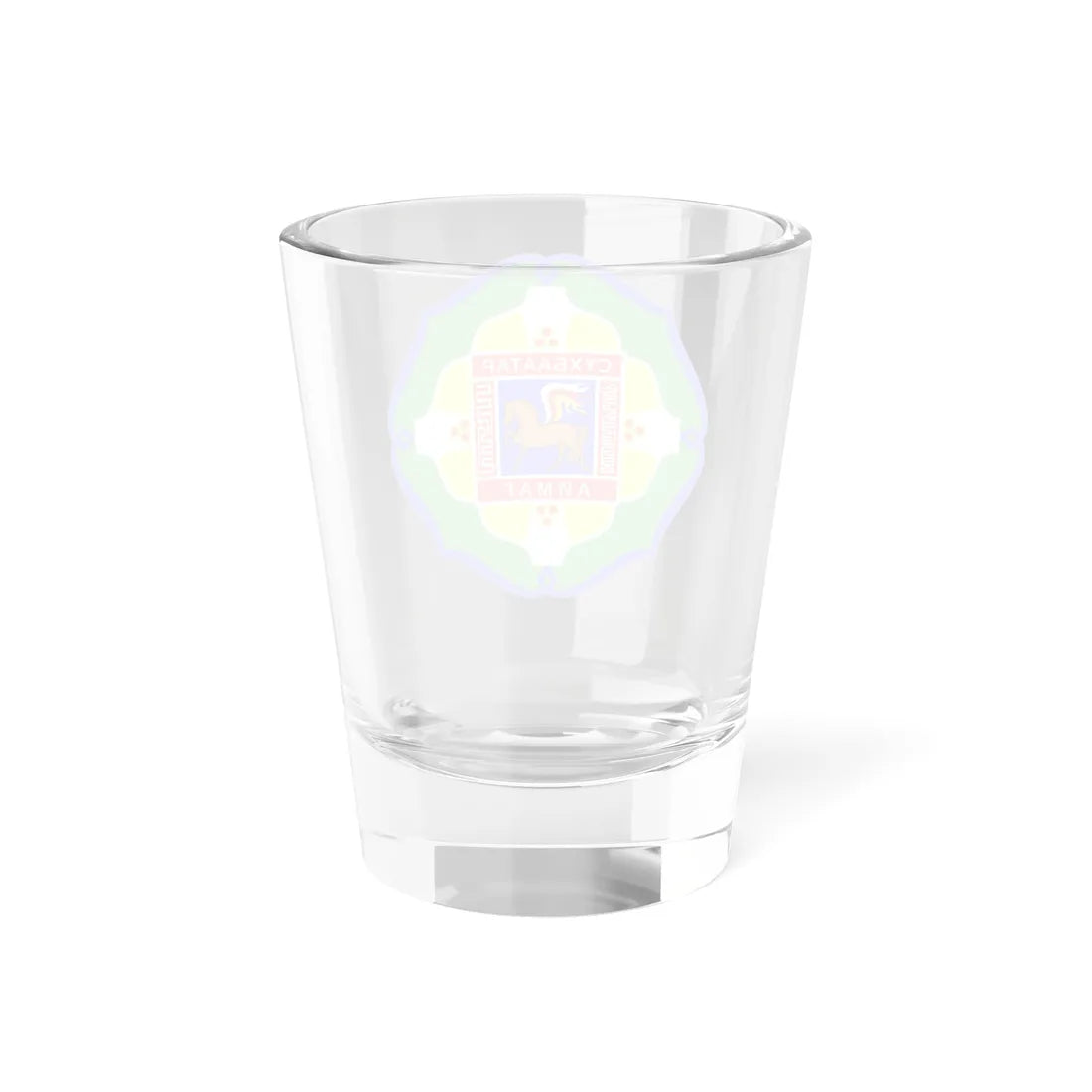 Mn coa sükhbaatar aimag (Mongolia) (Coat of Arms) Shot Glass 1.5oz - Go Mug Yourself