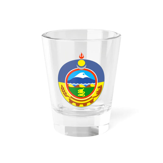Mn coa uvs aimag 1999 (Mongolia) (Coat of Arms) Shot Glass 1.5oz 1.5oz - Go Mug Yourself