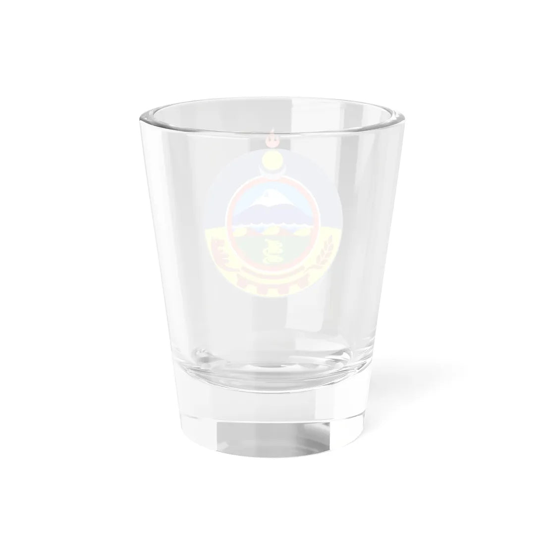 Mn coa uvs aimag 1999 (Mongolia) (Coat of Arms) Shot Glass 1.5oz - Go Mug Yourself