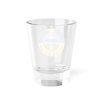 Mn coa uvs aimag 1999 (Mongolia) (Coat of Arms) Shot Glass 1.5oz - Go Mug Yourself