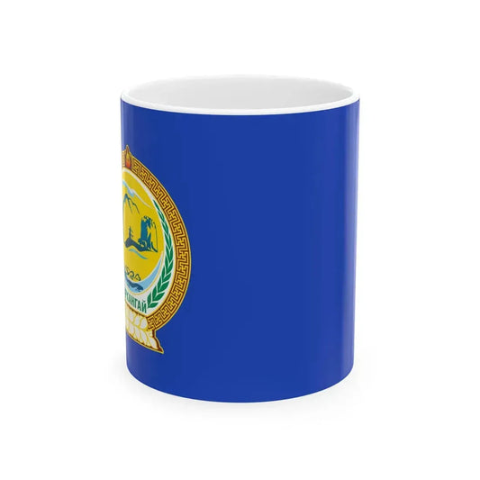 Mn flag arkhangai aimag 2014 (Mongolia) White Coffee Mug 11oz - Go Mug Yourself