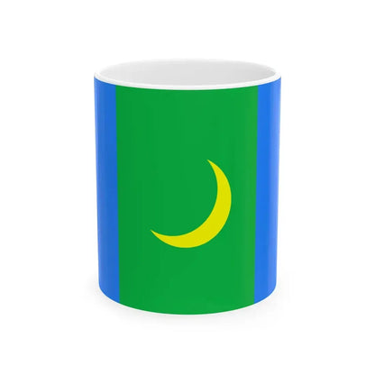 Mn flag bayan olgiy aymag (Mongolia) White Coffee Mug 11oz - Go Mug Yourself