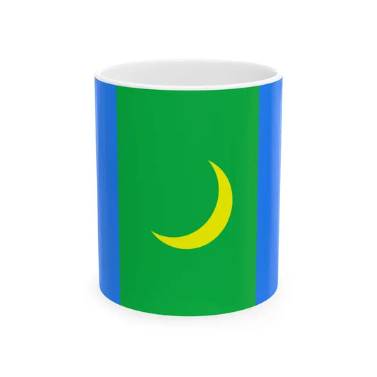 Mn flag bayan olgiy aymag (Mongolia) White Coffee Mug 11oz - Go Mug Yourself