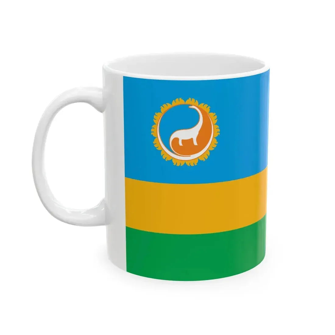 Mn flag dornogovi aimag 2011 (Mongolia) White Coffee Mug - Go Mug Yourself