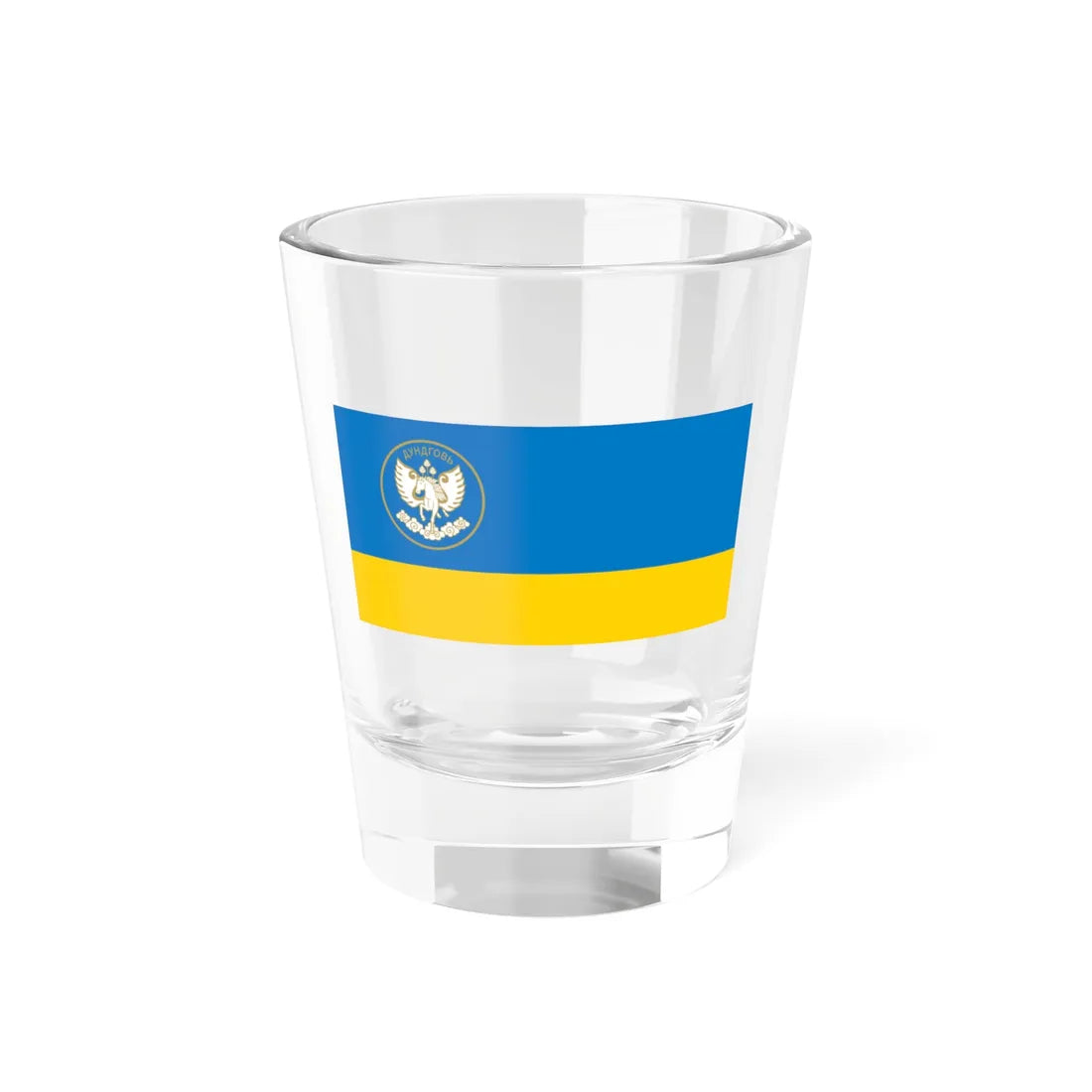 Mn flag dundgovi aimag (Mongolia) Shot Glass 1.5oz - Go Mug Yourself