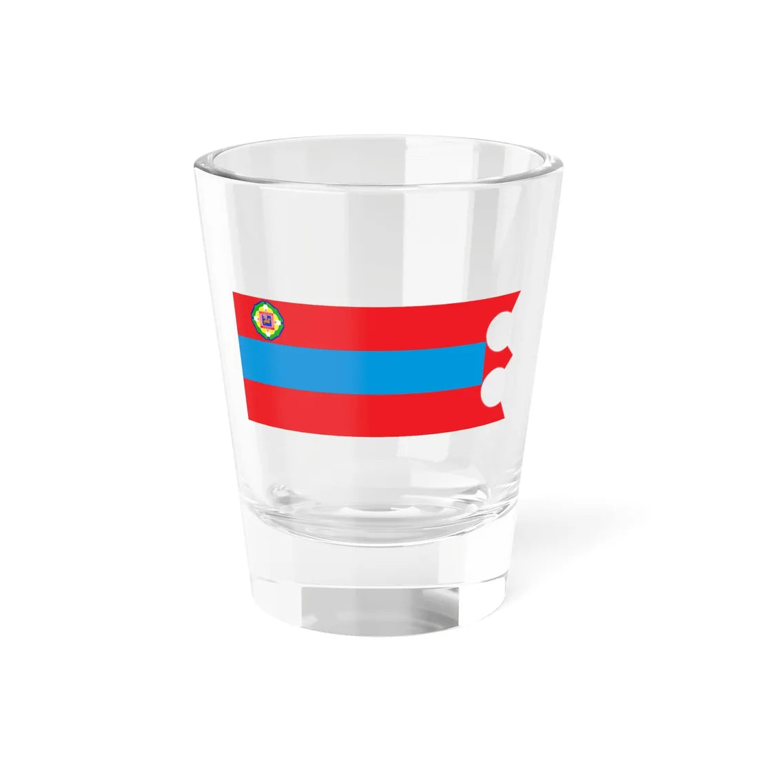 Mn flag sükhbaatar aimag (Mongolia) Shot Glass 1.5oz 1.5oz - Go Mug Yourself