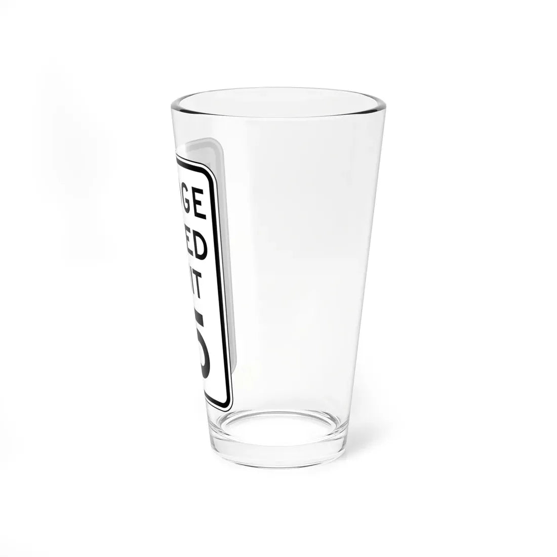 MNDOT R2-X5 (Minnesota) (Road Sign) Pint Glass 16oz - Go Mug Yourself