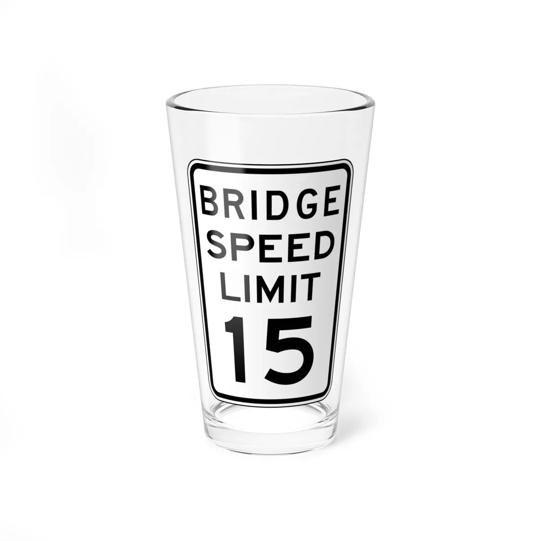 MNDOT R2-X5 (Minnesota) (Road Sign) Pint Glss 16oz 16oz - Go Mug Yourself