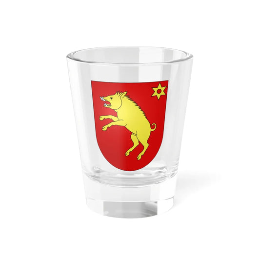 Ménières-coat of arms (Switzerland) (Coat of Arms) Shot Glass 1.5oz 1.5oz - Go Mug Yourself