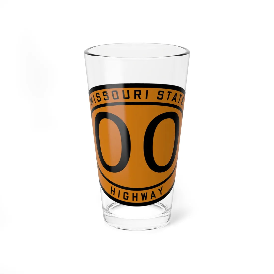 MO-00 1920 template (Missouri) (Road Sign) Pint Glass 16oz 16oz - Go Mug Yourself