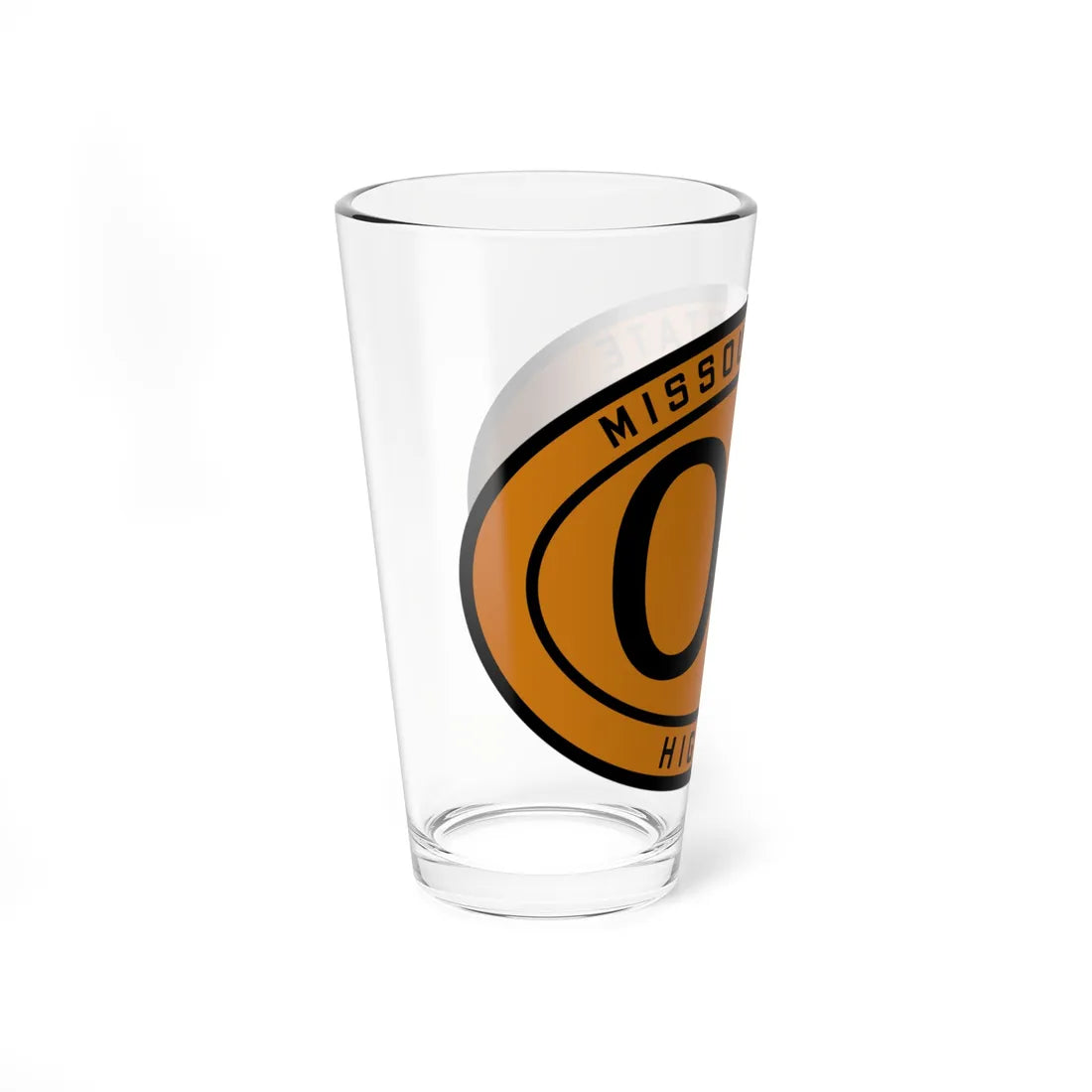 MO-00 1920 template (Missouri) (Road Sign) Pint Glass 16oz - Go Mug Yourself
