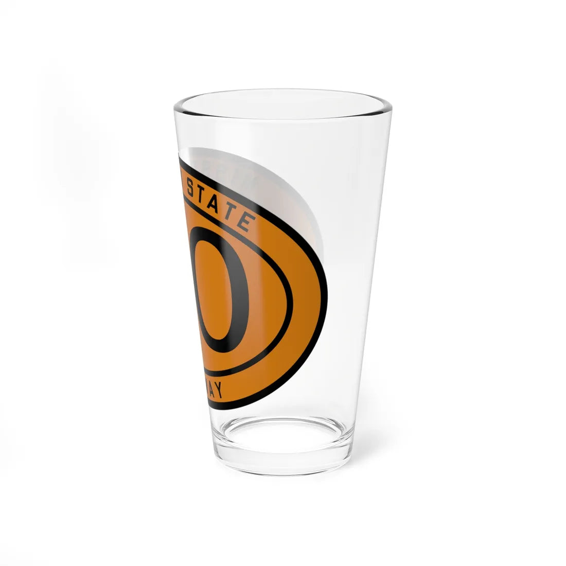 MO-00 1920 template (Missouri) (Road Sign) Pint Glass 16oz - Go Mug Yourself