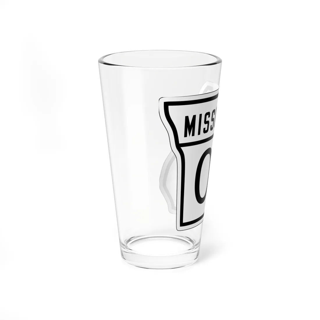 MO-00 1926 template (Missouri) (Road Sign) Pint Glass 16oz - Go Mug Yourself