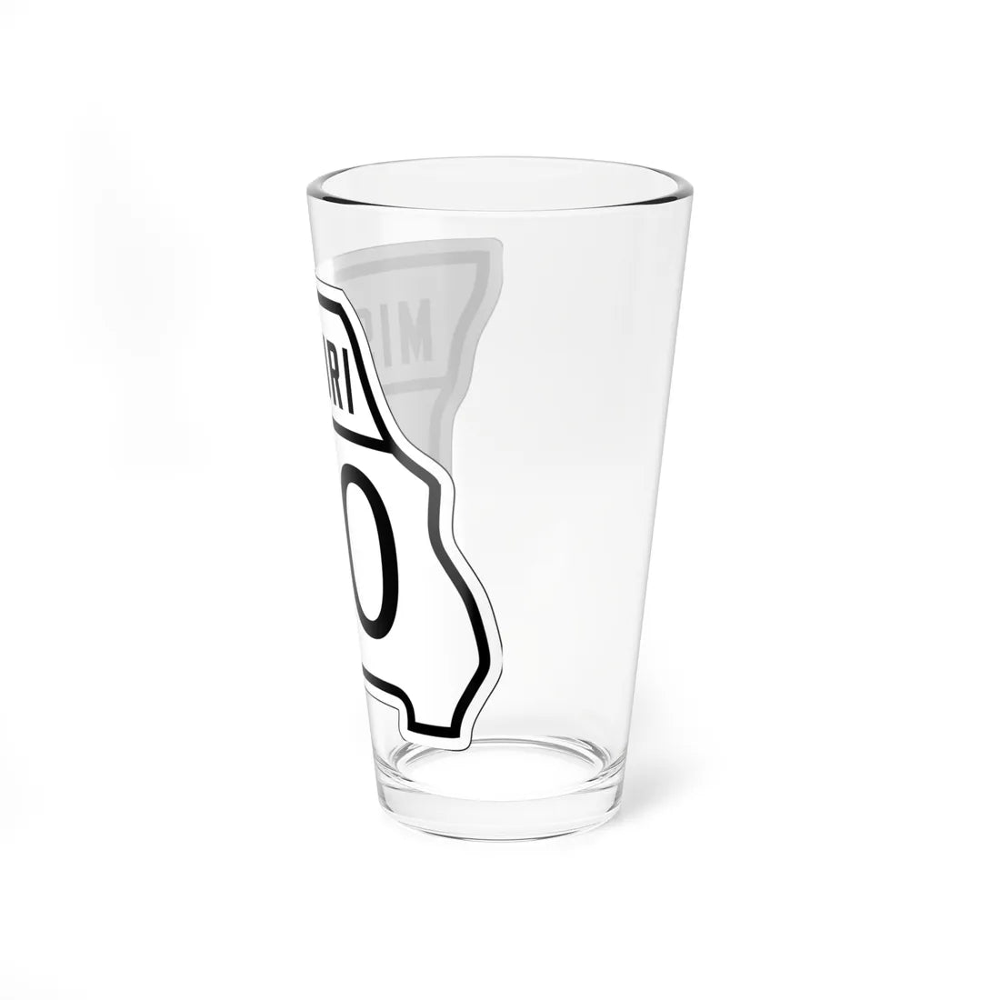 MO-00 1926 template (Missouri) (Road Sign) Pint Glass 16oz - Go Mug Yourself