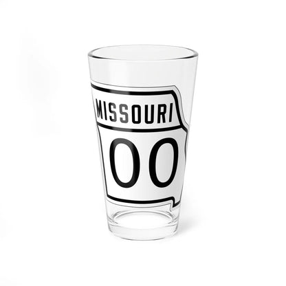 MO-00 1926 template (Missouri) (Road Sign) Pint Glass 16oz - Go Mug Yourself