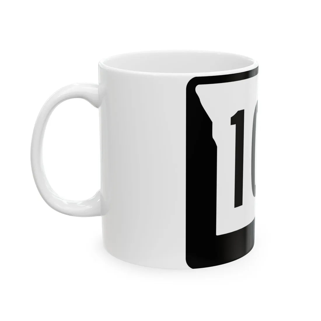 MO-100 (Missouri) (Road Sign) White Coffee Mug - Go Mug Yourself