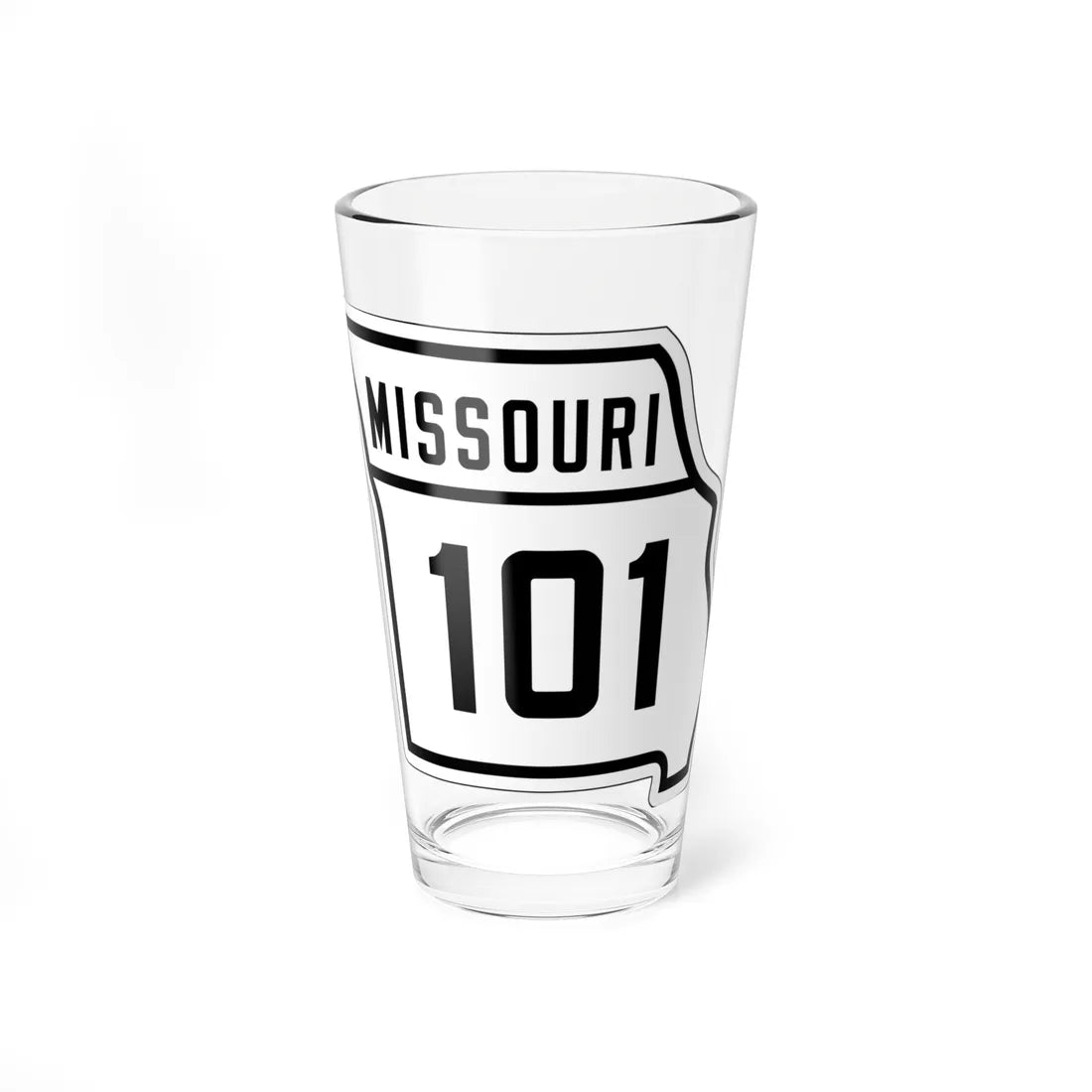 MO-101 1926 (Missouri) (Road Sign) Pint Glass 16oz 16oz - Go Mug Yourself