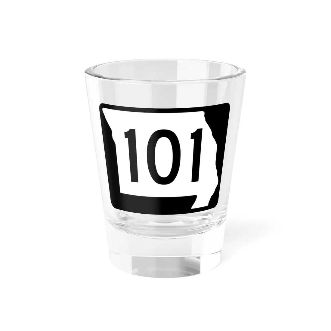 MO-101 (Missouri) (Road Sign) Shot Glass 1.5oz 1.5oz - Go Mug Yourself
