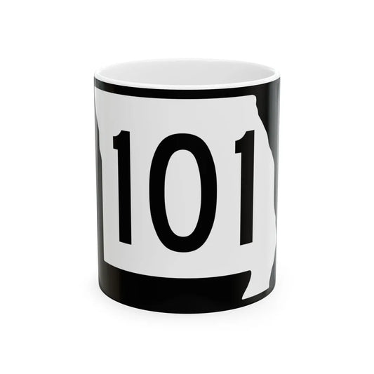 MO-101 (Missouri) (Road Sign) White Coffee Mug 11oz - Go Mug Yourself