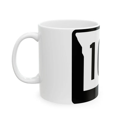 MO-102 (Missouri) (Road Sign) White Coffee Mug - Go Mug Yourself