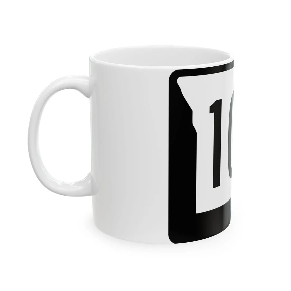 MO-104 (Missouri) (Road Sign) White Coffee Mug - Go Mug Yourself