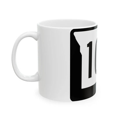 MO-104 (Missouri) (Road Sign) White Coffee Mug - Go Mug Yourself