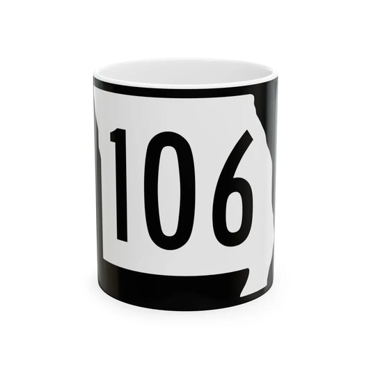 MO-106 (Missouri) (Road Sign) White Coffee Mug 11oz - Go Mug Yourself