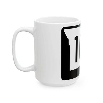 MO-107 (Missouri) (Road Sign) White Coffee Mug - Go Mug Yourself