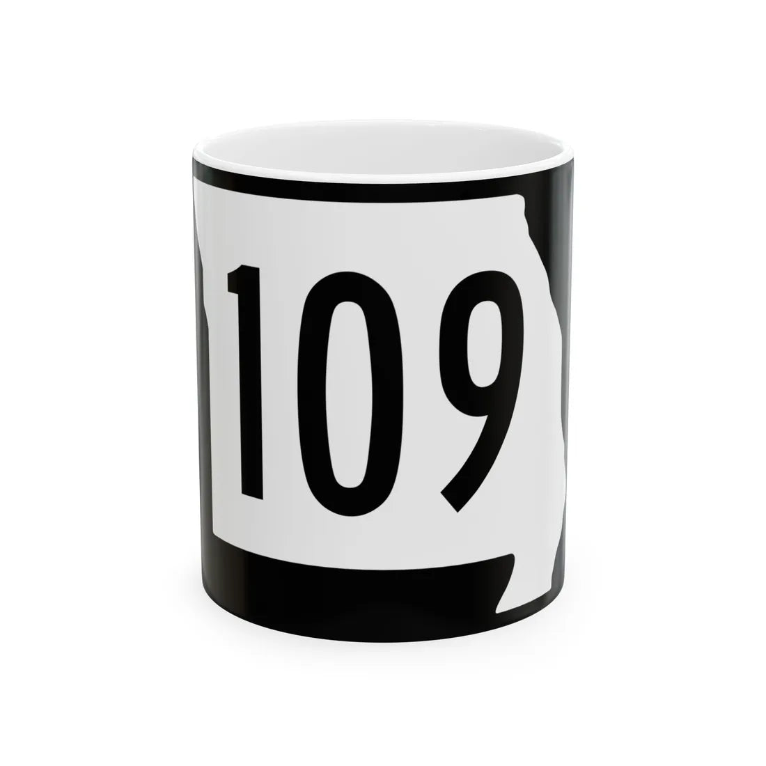 MO-109 (Missouri) (Road Sign) White Coffee Mug 11oz - Go Mug Yourself
