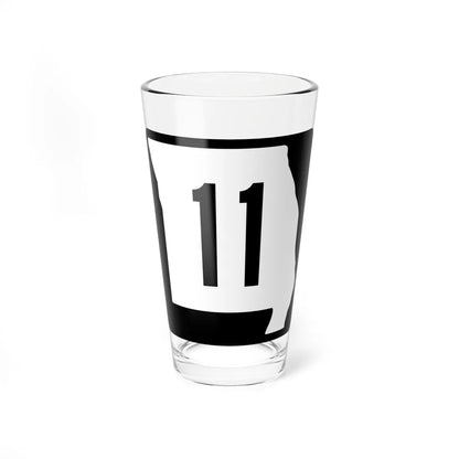 MO-11 (Missouri) (Road Sign) Pint Glass 16oz 16oz - Go Mug Yourself