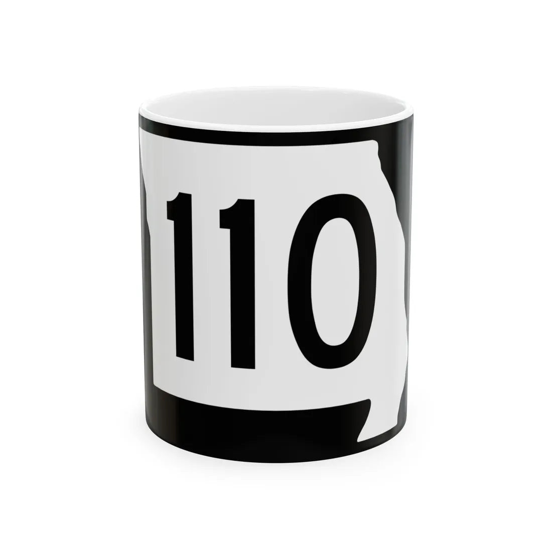 MO-110 (Missouri) (Road Sign) White Coffee Mug 11oz - Go Mug Yourself