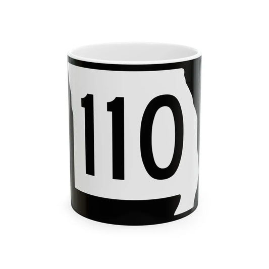 MO-110 (Missouri) (Road Sign) White Coffee Mug 11oz - Go Mug Yourself