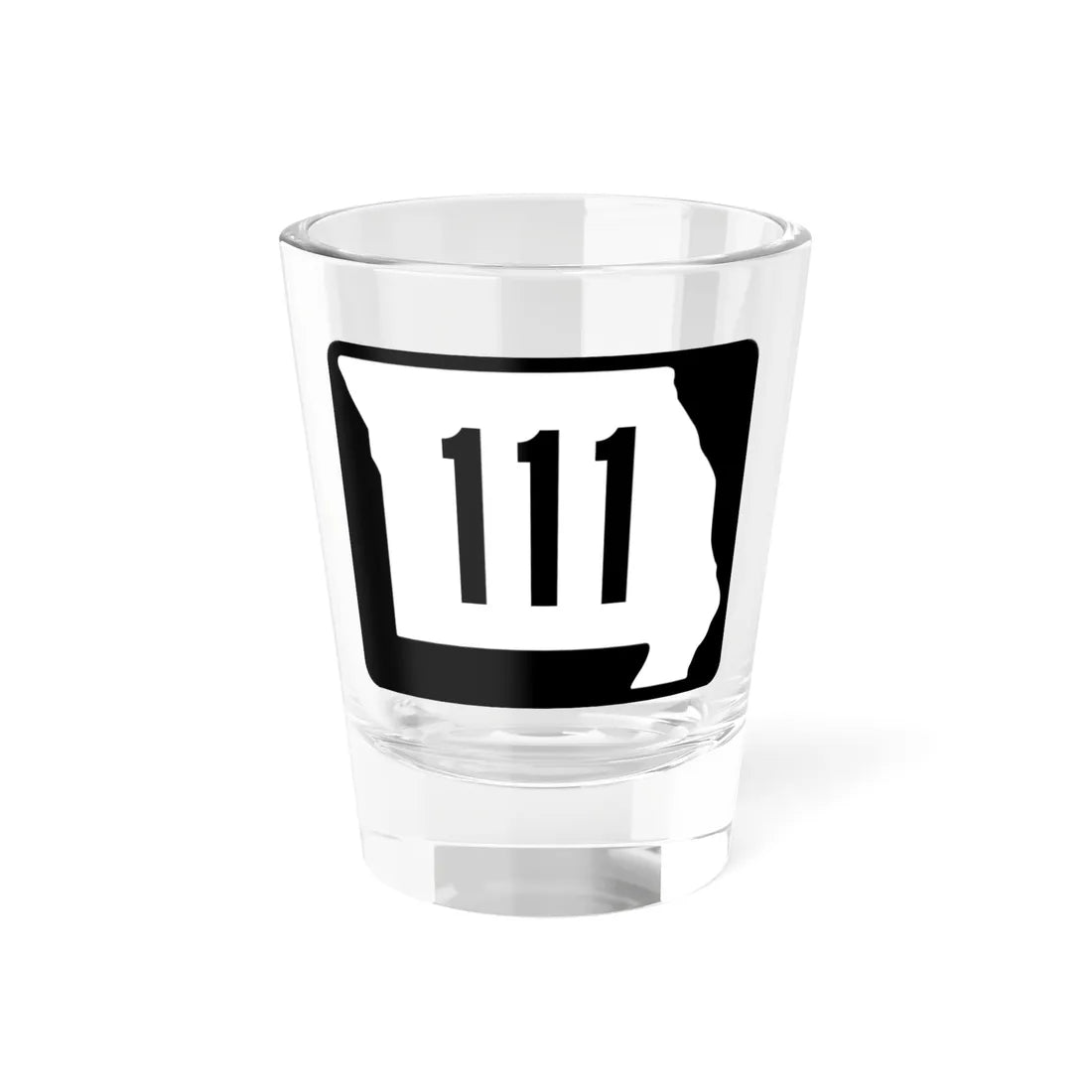 MO-111 (Missouri) (Road Sign) Shot Glass 1.5oz 1.5oz - Go Mug Yourself