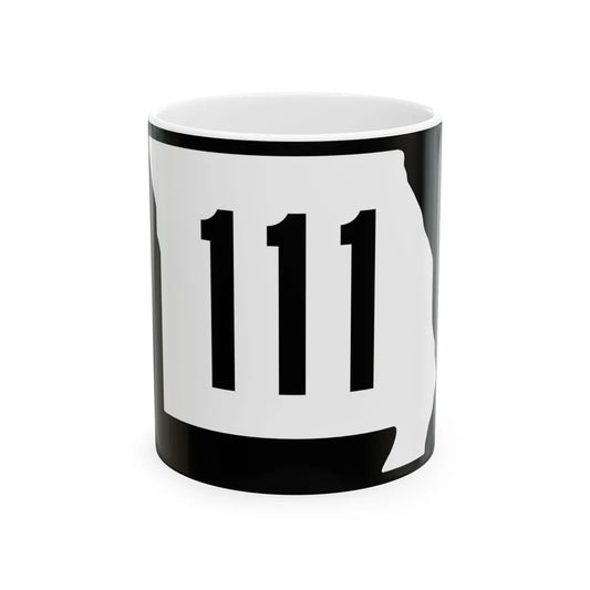 MO-111 (Missouri) (Road Sign) White Coffee Mug 11oz - Go Mug Yourself