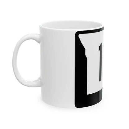 MO-111 (Missouri) (Road Sign) White Coffee Mug - Go Mug Yourself
