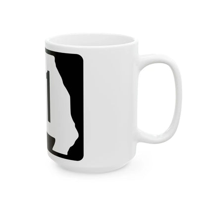 MO-111 (Missouri) (Road Sign) White Coffee Mug - Go Mug Yourself